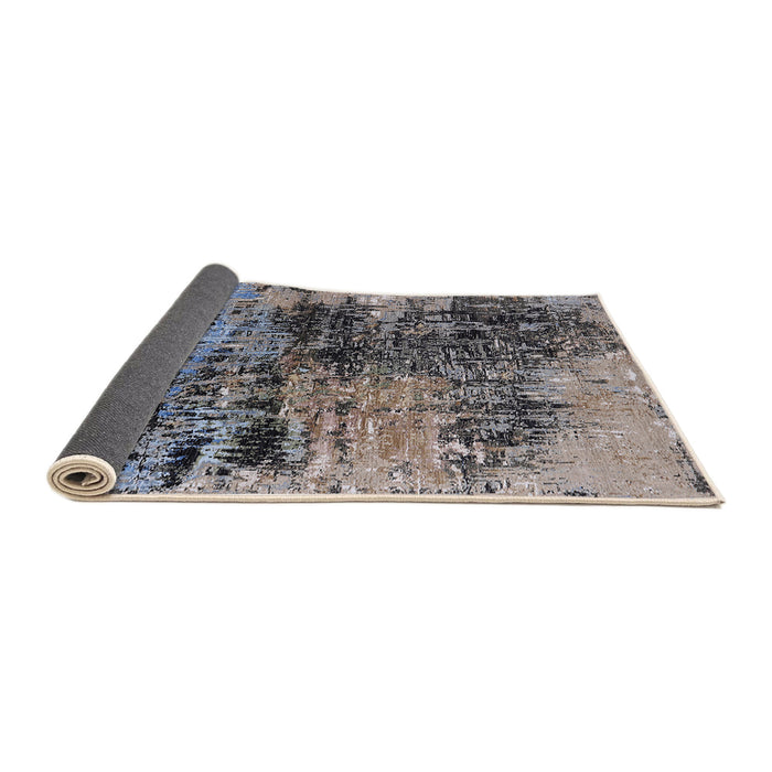 Sideview of Mid-Century Modern Silver Pink Oriental Rug, urb2805