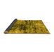 Sideview of Oriental Yellow Industrial Rug, urb2805yw