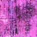 Square Machine Washable Oriental Pink Industrial Rug, wshurb2805pnk
