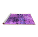 Sideview of Machine Washable Oriental Purple Industrial Area Rugs, wshurb2805pur