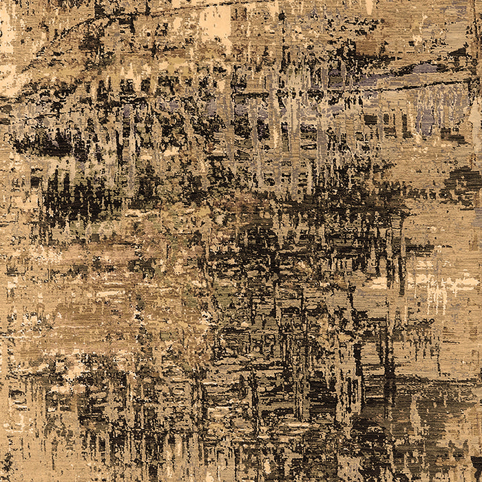 Machine Washable Oriental Brown Industrial Rug, wshurb2805brn