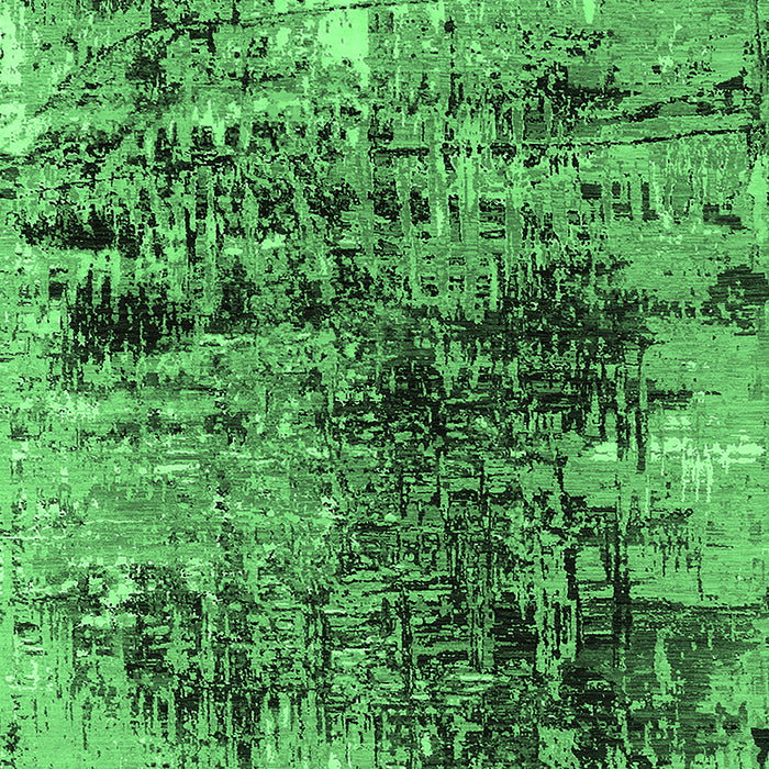 Machine Washable Oriental Emerald Green Industrial Area Rugs, wshurb2805emgrn