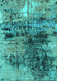 Oriental Turquoise Industrial Rug, urb2805turq