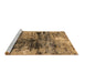 Sideview of Machine Washable Oriental Brown Industrial Rug, wshurb2805brn