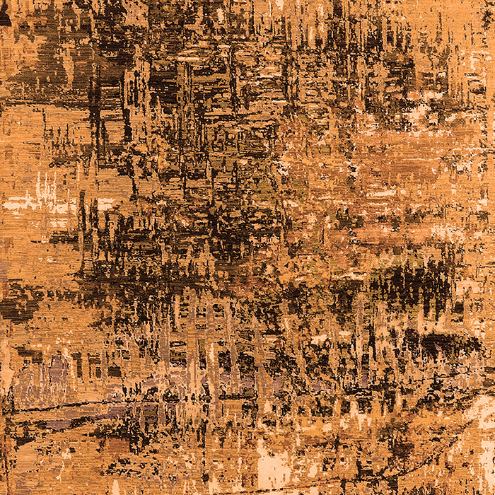 Machine Washable Oriental Orange Industrial Area Rugs, wshurb2805org