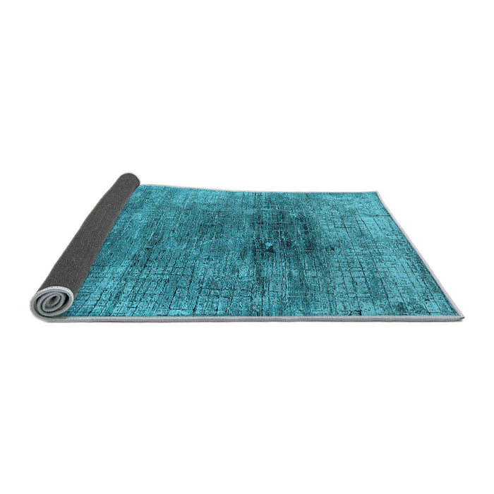 Sideview of Oriental Light Blue Industrial Rug, urb2806lblu