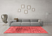 Industrial Red Washable Rugs