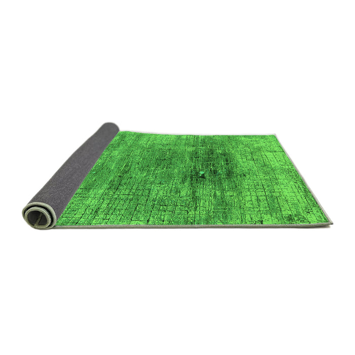 Sideview of Oriental Green Industrial Rug, urb2806grn
