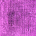 Square Machine Washable Oriental Pink Industrial Rug, wshurb2806pnk