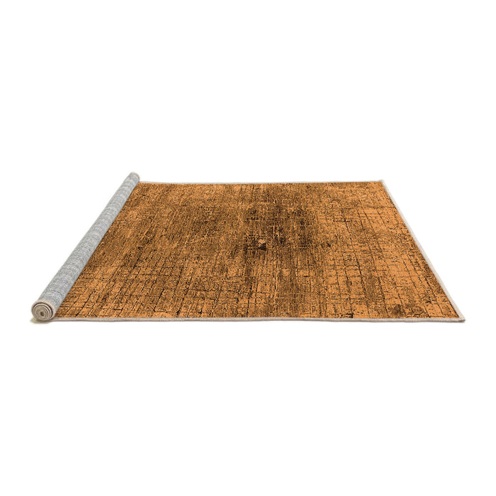 Sideview of Machine Washable Oriental Orange Industrial Area Rugs, wshurb2806org