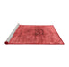 Industrial Red Washable Rugs