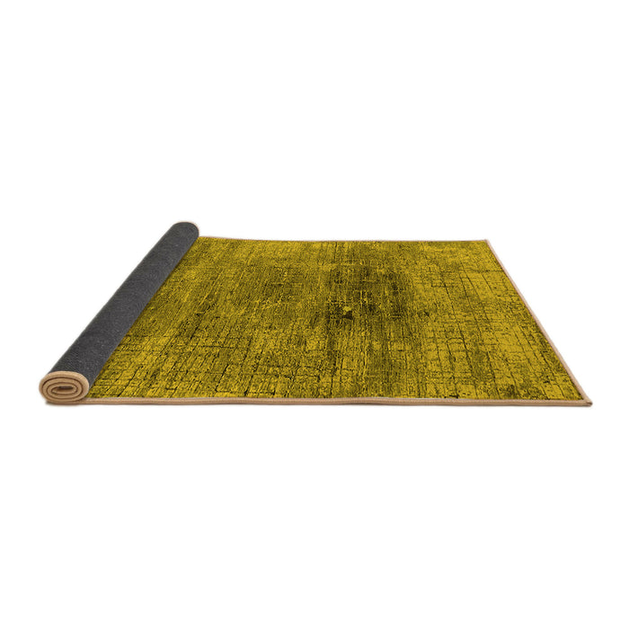 Sideview of Oriental Yellow Industrial Rug, urb2806yw