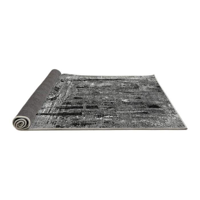 Sideview of Oriental Gray Industrial Rug, urb2807gry