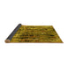 Sideview of Oriental Yellow Industrial Rug, urb2807yw