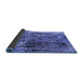 Sideview of Oriental Blue Industrial Rug, urb2807blu