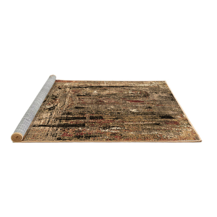 Sideview of Machine Washable Oriental Brown Industrial Rug, wshurb2807brn