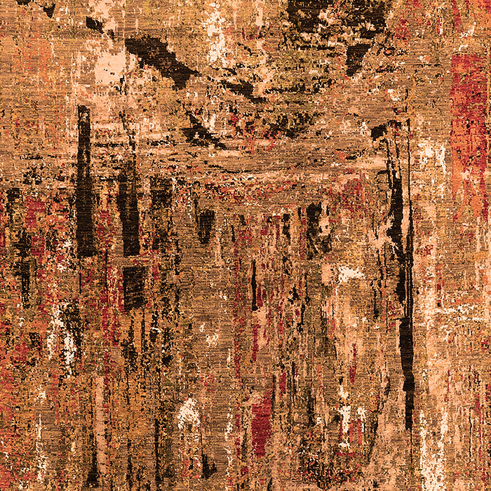 Machine Washable Oriental Orange Industrial Area Rugs, wshurb2807org