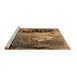 Sideview of Machine Washable Oriental Brown Industrial Rug, wshurb2808brn