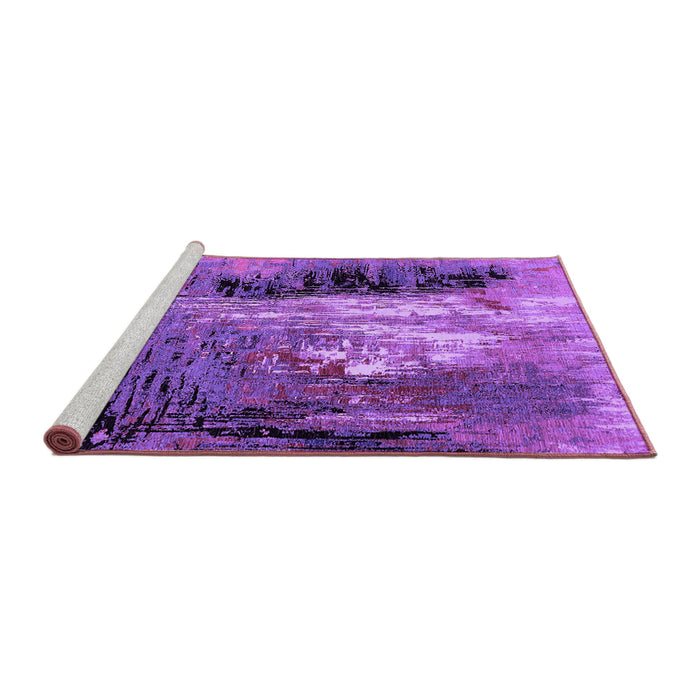 Sideview of Machine Washable Oriental Purple Industrial Area Rugs, wshurb2808pur
