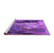 Sideview of Machine Washable Oriental Purple Industrial Area Rugs, wshurb2808pur