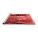 Industrial Red Washable Rugs