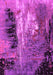 Machine Washable Oriental Pink Industrial Rug, wshurb2808pnk