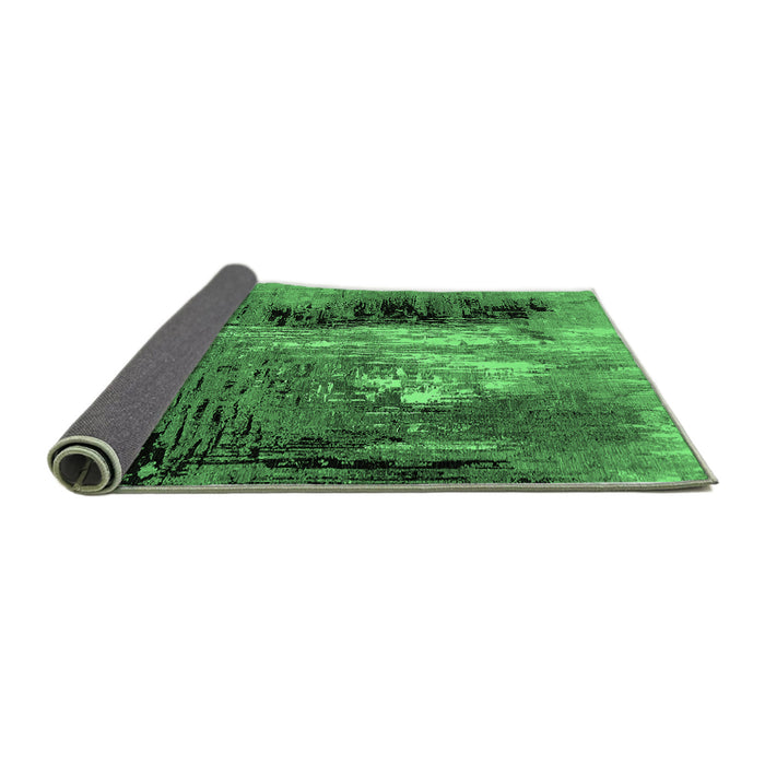 Sideview of Oriental Emerald Green Industrial Rug, urb2808emgrn