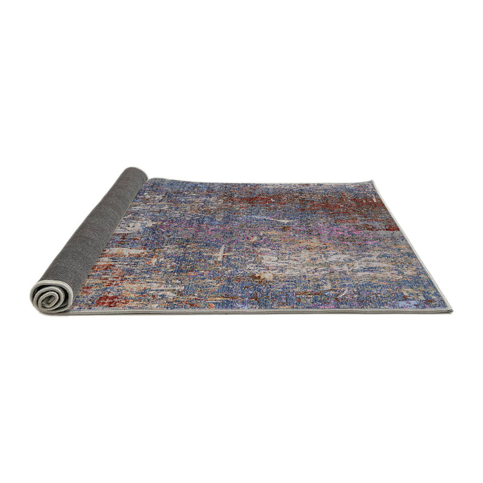 Sideview of Mid-Century Modern Purple Oriental Rug, urb2809