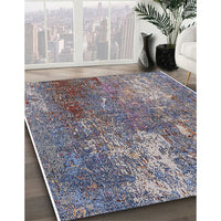 Mid-Century Modern Purple Oriental Rug, urb2809