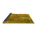 Sideview of Oriental Yellow Industrial Rug, urb2809yw