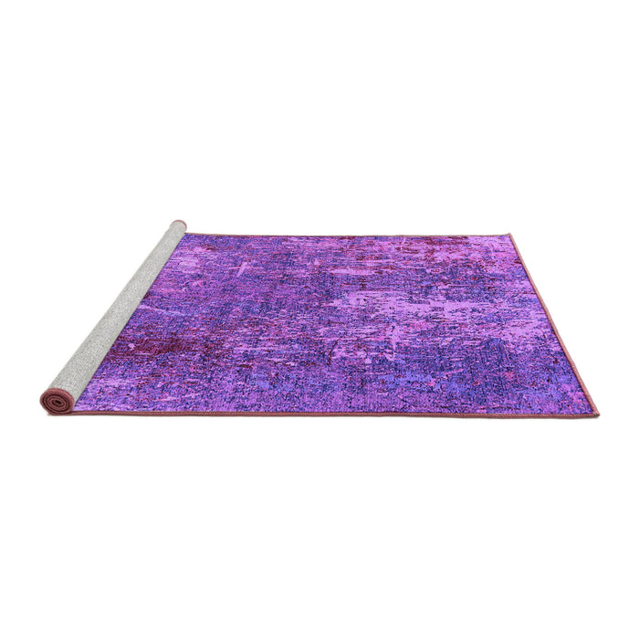 Sideview of Machine Washable Oriental Purple Industrial Area Rugs, wshurb2809pur