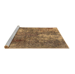 Sideview of Machine Washable Oriental Brown Industrial Rug, wshurb2809brn