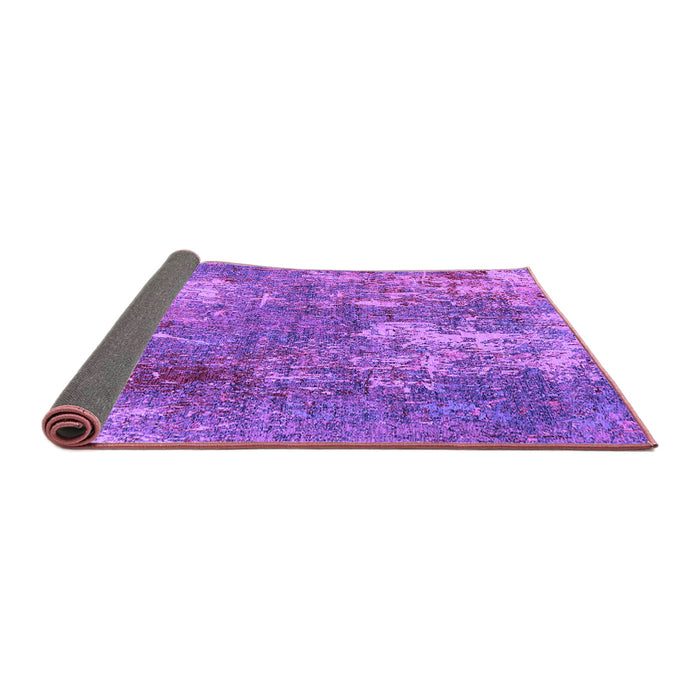 Sideview of Oriental Purple Industrial Rug, urb2809pur