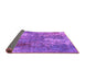 Sideview of Oriental Purple Industrial Rug, urb2809pur