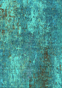 Oriental Turquoise Industrial Rug, urb2809turq