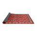 Sideview of Mid-Century Modern Red Oriental Rug, urb2810