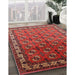 Machine Washable Industrial Modern Red Rug in a Family Room, wshurb2810