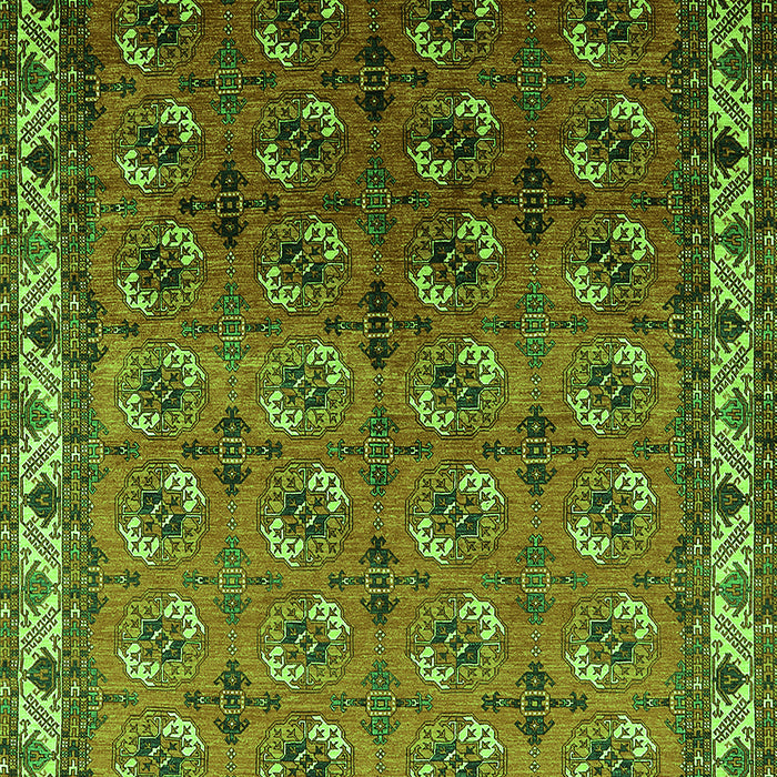 Machine Washable Oriental Green Industrial Area Rugs, wshurb2810grn
