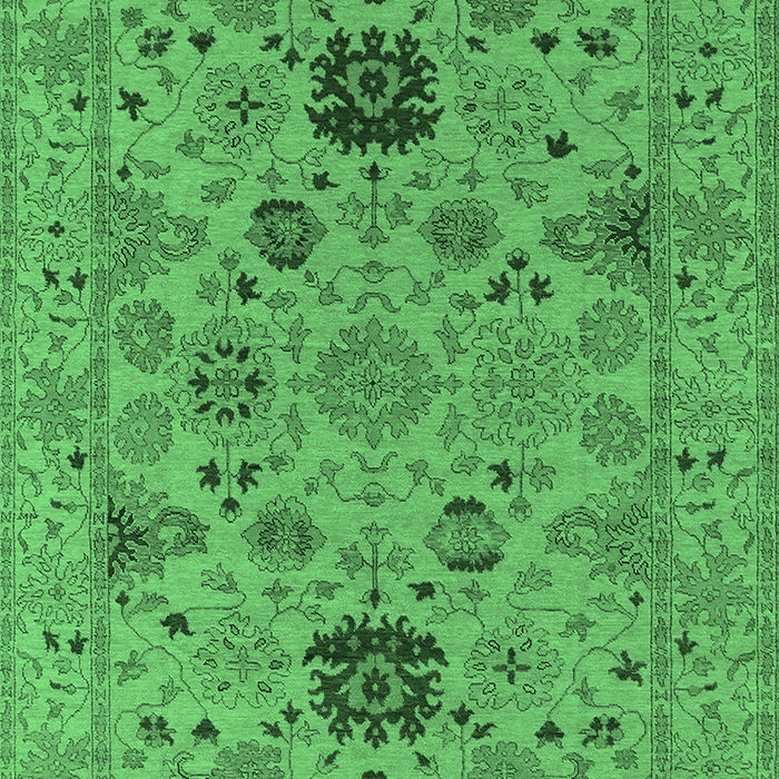 Oriental Emerald Green Industrial Rug, urb2811emgrn