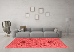 Industrial Red Washable Rugs