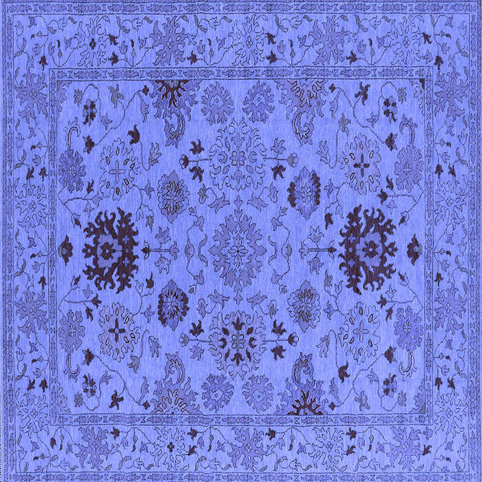 Square Oriental Blue Industrial Rug, urb2811blu
