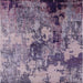 Square Mid-Century Modern Purple Oriental Rug, urb2812