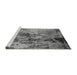 Sideview of Machine Washable Oriental Gray Industrial Rug, wshurb2812gry