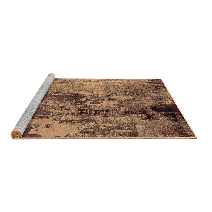 Sideview of Machine Washable Oriental Brown Industrial Rug, wshurb2812brn
