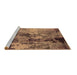 Sideview of Machine Washable Oriental Brown Industrial Rug, wshurb2812brn