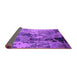 Sideview of Oriental Purple Industrial Rug, urb2812pur