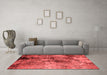 Industrial Red Washable Rugs