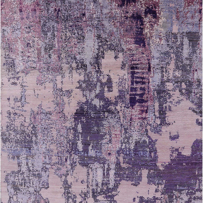 Mid-Century Modern Purple Oriental Rug, urb2812