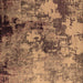 Square Oriental Brown Industrial Rug, urb2812brn