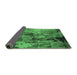 Sideview of Oriental Emerald Green Industrial Rug, urb2812emgrn